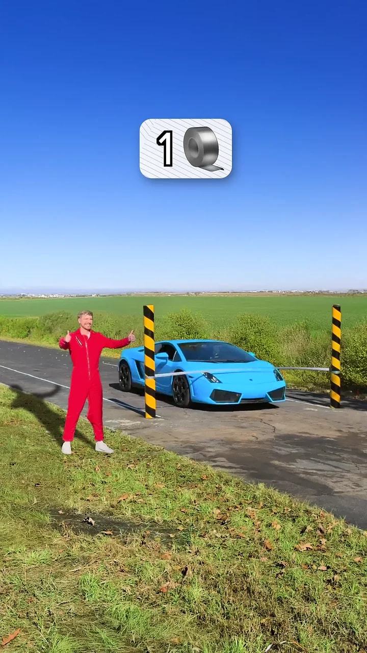 Preview frame from How Much Tape To Stop A Lamborghini